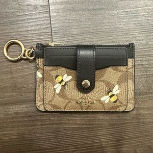 Bumble Bee Coach coin wallet with card slots